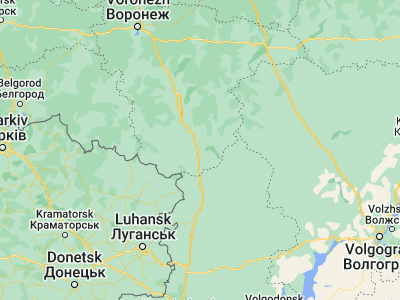 Map showing location of Boguchar (49.93577, 40.545)