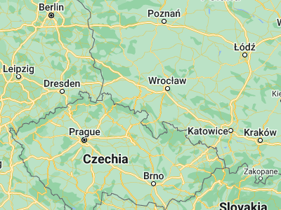 Map showing location of Boguszów-Gorce (50.75514, 16.20494)