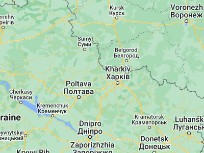 Map showing location of Bohodukhiv (50.16466, 35.52765)