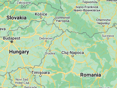 Map showing location of Boianu Mare (47.38333, 22.53333)