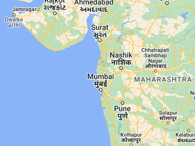 Map showing location of Boisar (19.8, 72.75)