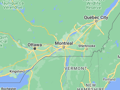 Map showing location of Boisbriand (45.61678, -73.83249)