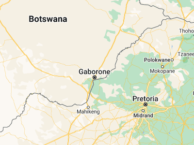 Map showing location of Bokaa (-24.45, 26.01667)