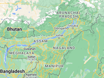 Map showing location of Bokākhāt (26.64018, 93.60052)