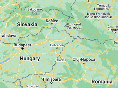 Map showing location of Bököny (47.73333, 21.75)