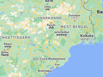 Map showing location of Bolānīkhodān (22.1, 85.31667)