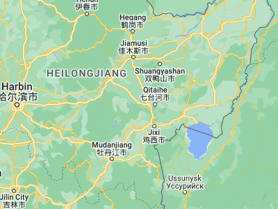 Map showing location of Boli (45.76667, 130.51667)