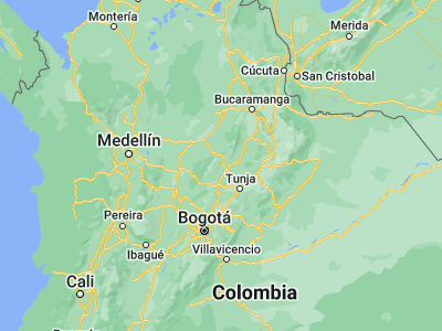 Map showing location of Bolívar (5.98943, -73.77021)