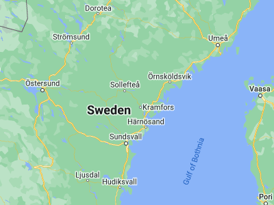 Map showing location of Bollstabruk (62.99777, 17.67348)