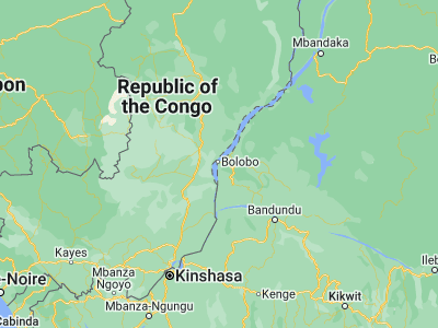 Map showing location of Bolobo (-2.16667, 16.23333)
