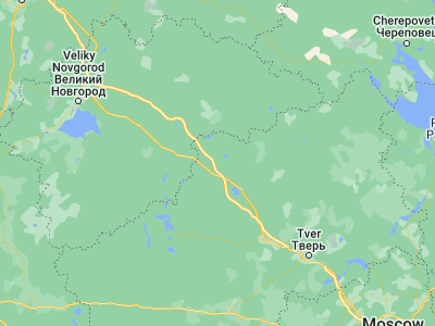 Map showing location of Bologoye (57.8799, 34.1068)