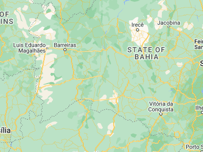 Map showing location of Bom Jesus da Lapa (-13.255, -43.41806)