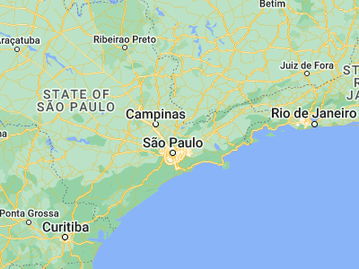 Map showing location of Bom Jesus dos Perdões (-23.135, -46.46528)