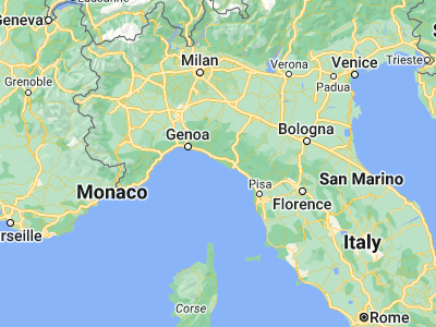Map showing location of Bonassola (44.18474, 9.58248)