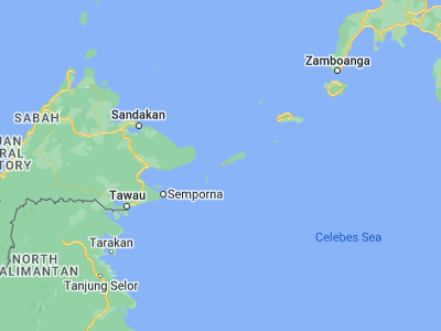 Map showing location of Bongao (5.02917, 119.77306)