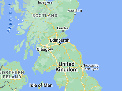 Map showing location of Bonnyrigg (55.87329, -3.1051)