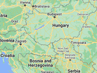 Map showing location of Bonyhád (46.29921, 18.53024)