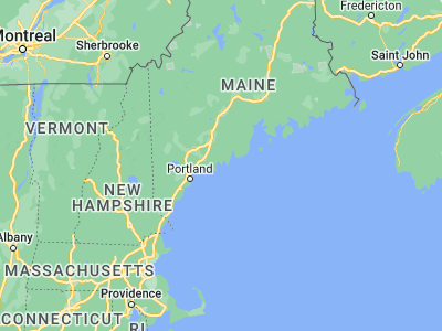Map showing location of Boothbay Harbor (43.8523, -69.6281)