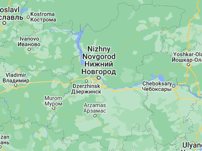 Map showing location of Bor (56.35808, 44.07477)