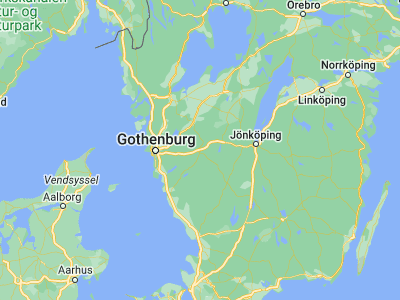 Map showing location of Borås (57.72101, 12.9401)