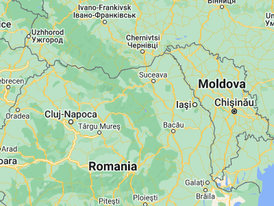 Map showing location of Borca (47.18333, 25.76667)