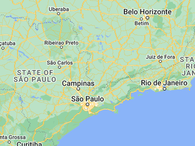 Map showing location of Borda da Mata (-22.27417, -46.16528)