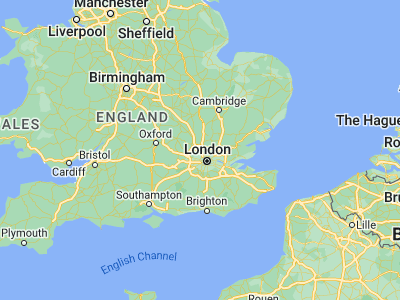 Map showing location of Borehamwood (51.65468, -0.27762)