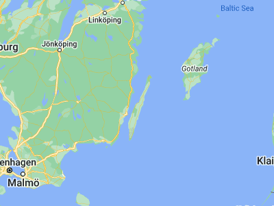 Map showing location of Borgholm (56.8793, 16.65634)