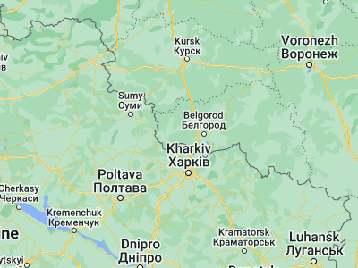 Map showing location of Borisovka (50.60156, 36.01549)