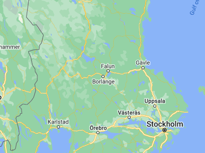 Map showing location of Borlänge (60.4858, 15.43714)