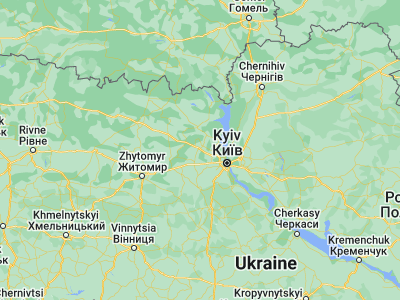 Map showing location of Borodyanka (50.64484, 29.9201)