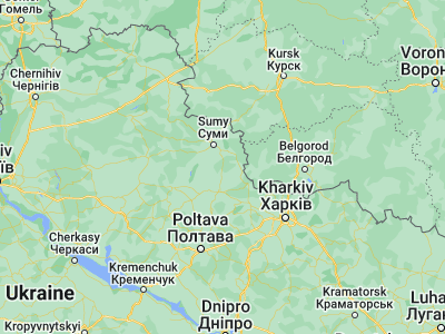 Map showing location of Boromlya (50.61838, 34.97042)