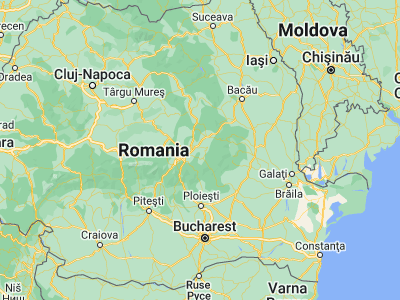 Map showing location of Boroşneu Mare (45.81667, 26)