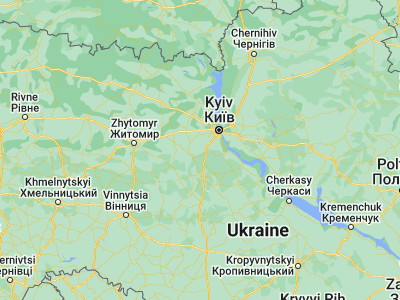 Map showing location of Borova (50.17625, 30.10429)