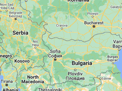 Map showing location of Borovan (43.43333, 23.75)