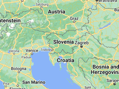 Map showing location of Borovnica (45.91583, 14.36306)