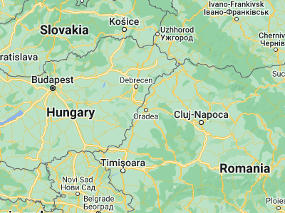 Map showing location of Borş (47.11667, 21.81667)