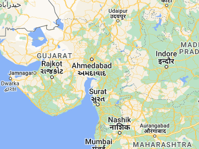 Map showing location of Borsad (22.41667, 72.9)