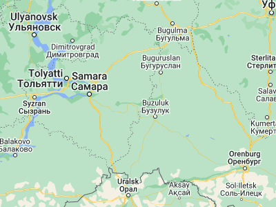Map showing location of Borskoye (53.03333, 51.71667)