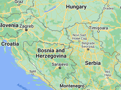 Map showing location of Bosanski Šamac (45.05986, 18.46756)