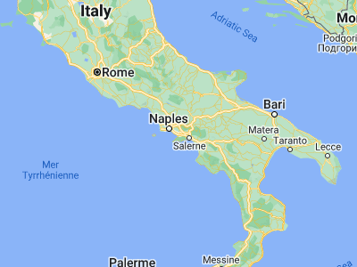 Map showing location of Boscoreale (40.77561, 14.49944)