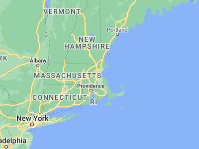 Map showing location of Boston (42.35843, -71.05977)