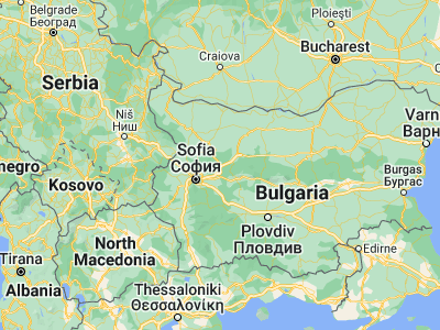 Map showing location of Botevgrad (42.9, 23.78333)