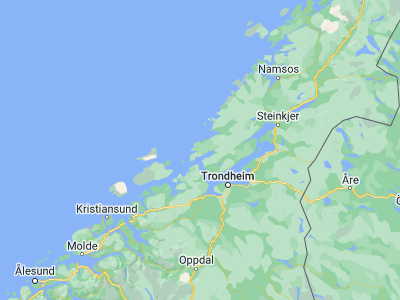 Map showing location of Botngård (63.76532, 9.81113)