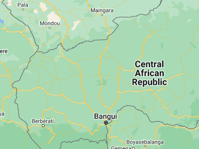 Map showing location of Bouca (6.51046, 18.27331)