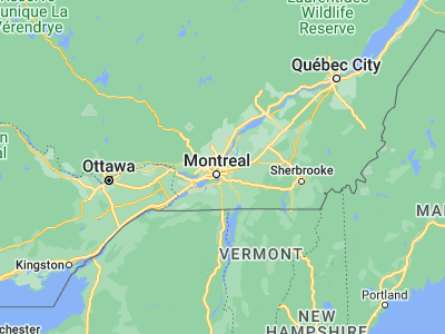 Map showing location of Boucherville (45.59104, -73.43605)