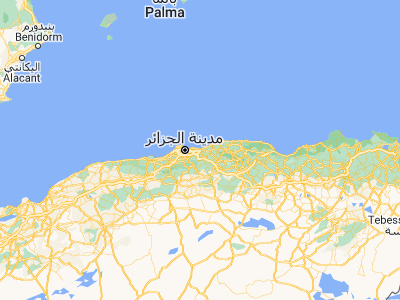 Map showing location of Boudouaou (36.72735, 3.40995)