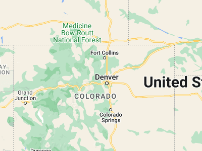 Map showing location of Boulder (40.01499, -105.27055)