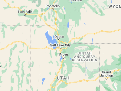 Map showing location of Bountiful (40.88939, -111.88077)