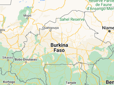 Map showing location of Boussé (12.66056, -1.89222)